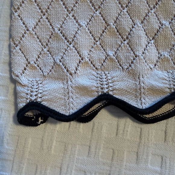 Knit Patchwork Top in Cream. Perfect - Picture 7 of 11